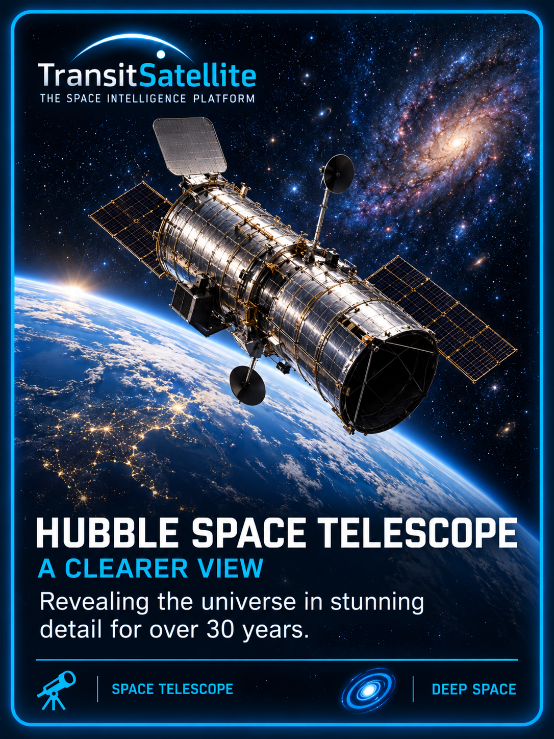 Hubble Space Telescope TransitSatellite mission card