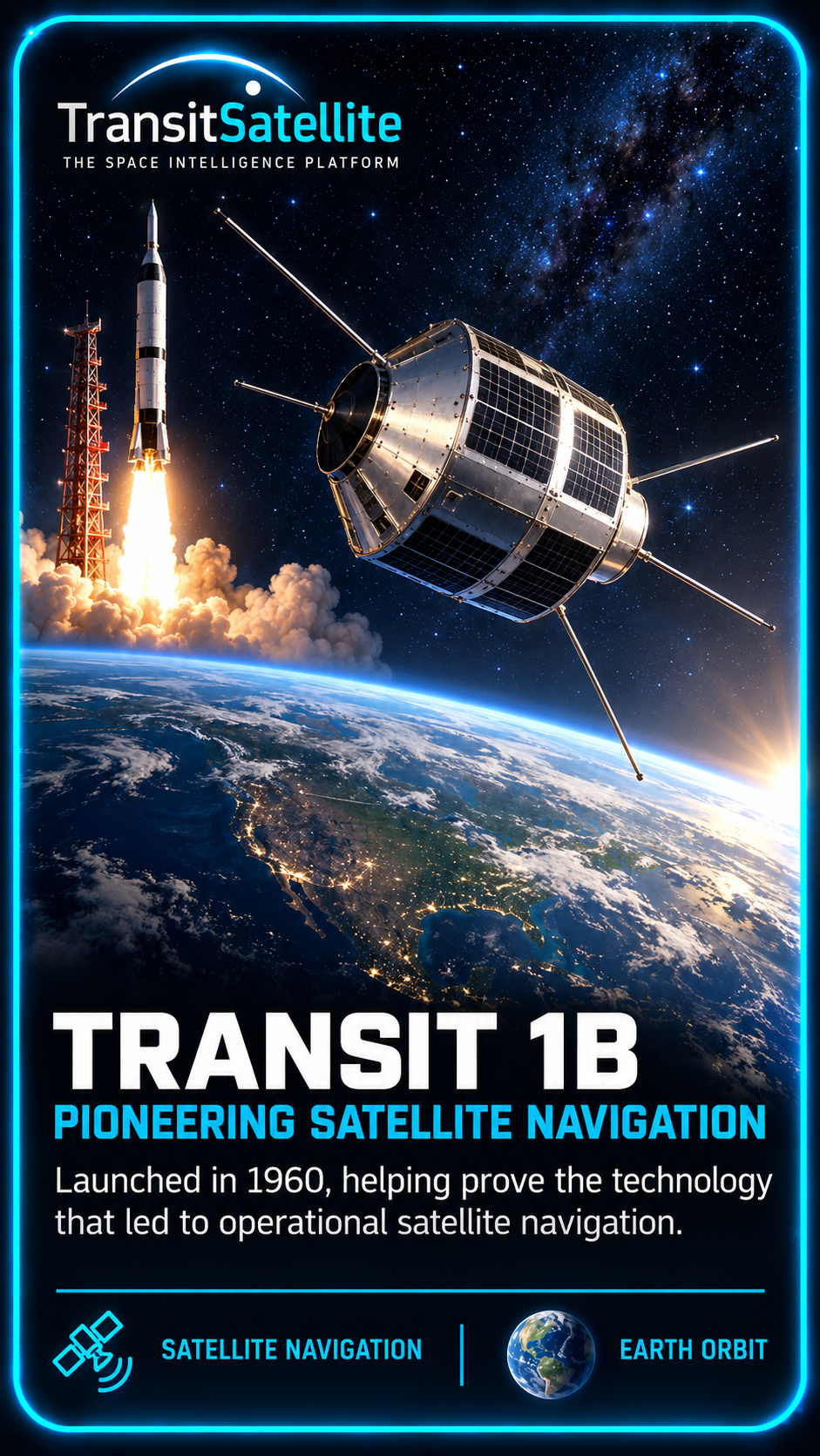 Transit 1B TransitSatellite mission card
