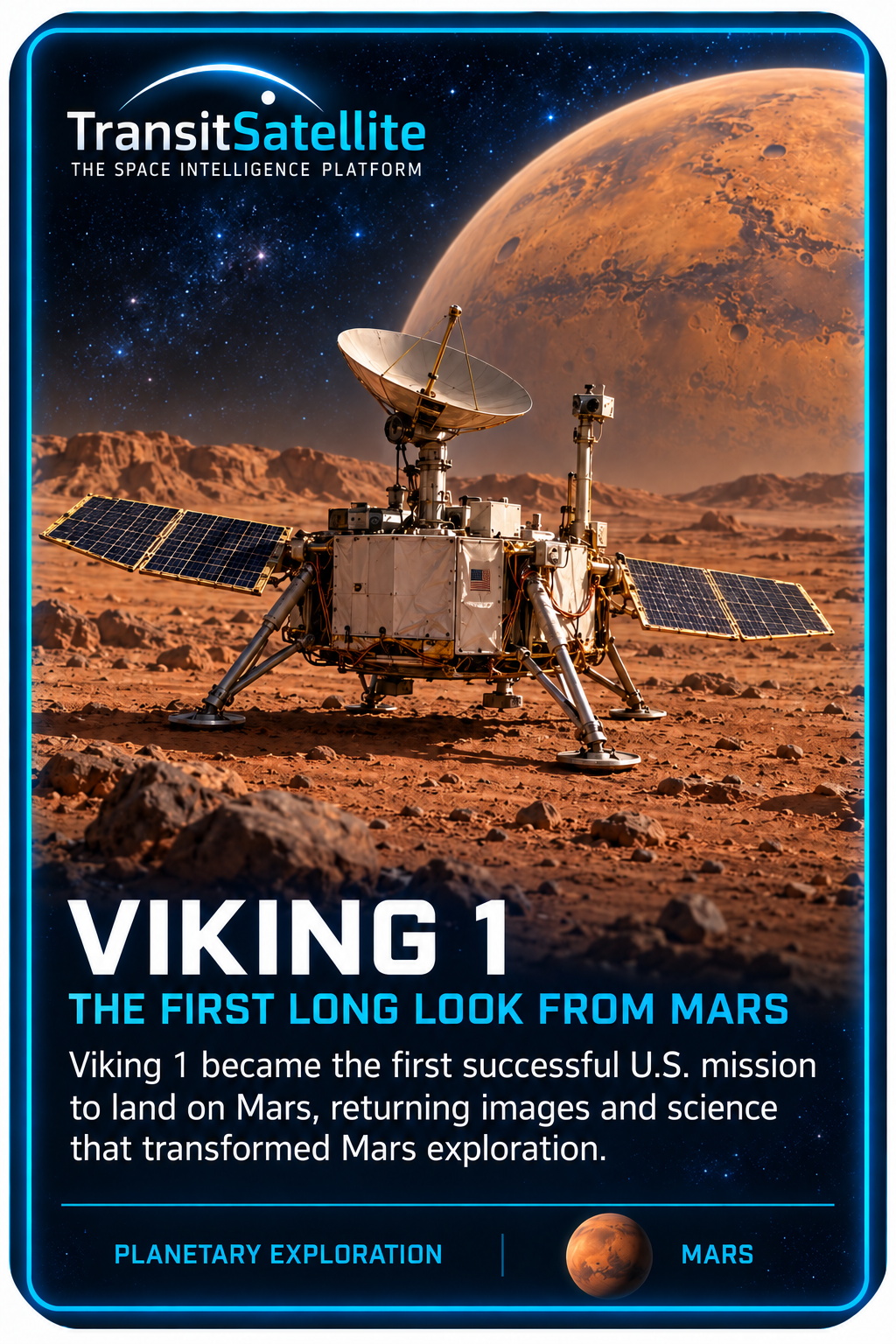 Viking 1 TransitSatellite mission card