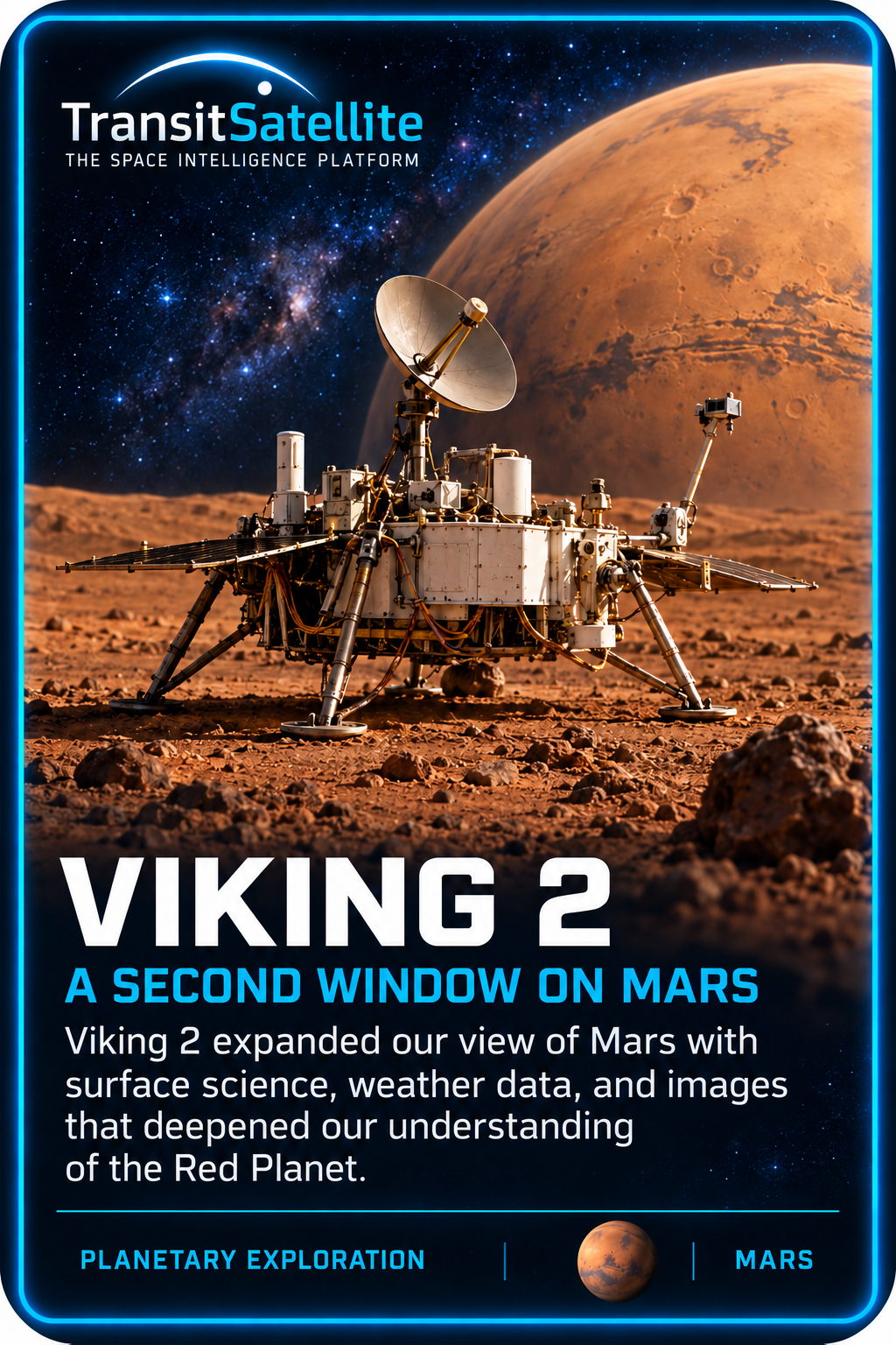 Viking 2 TransitSatellite mission card