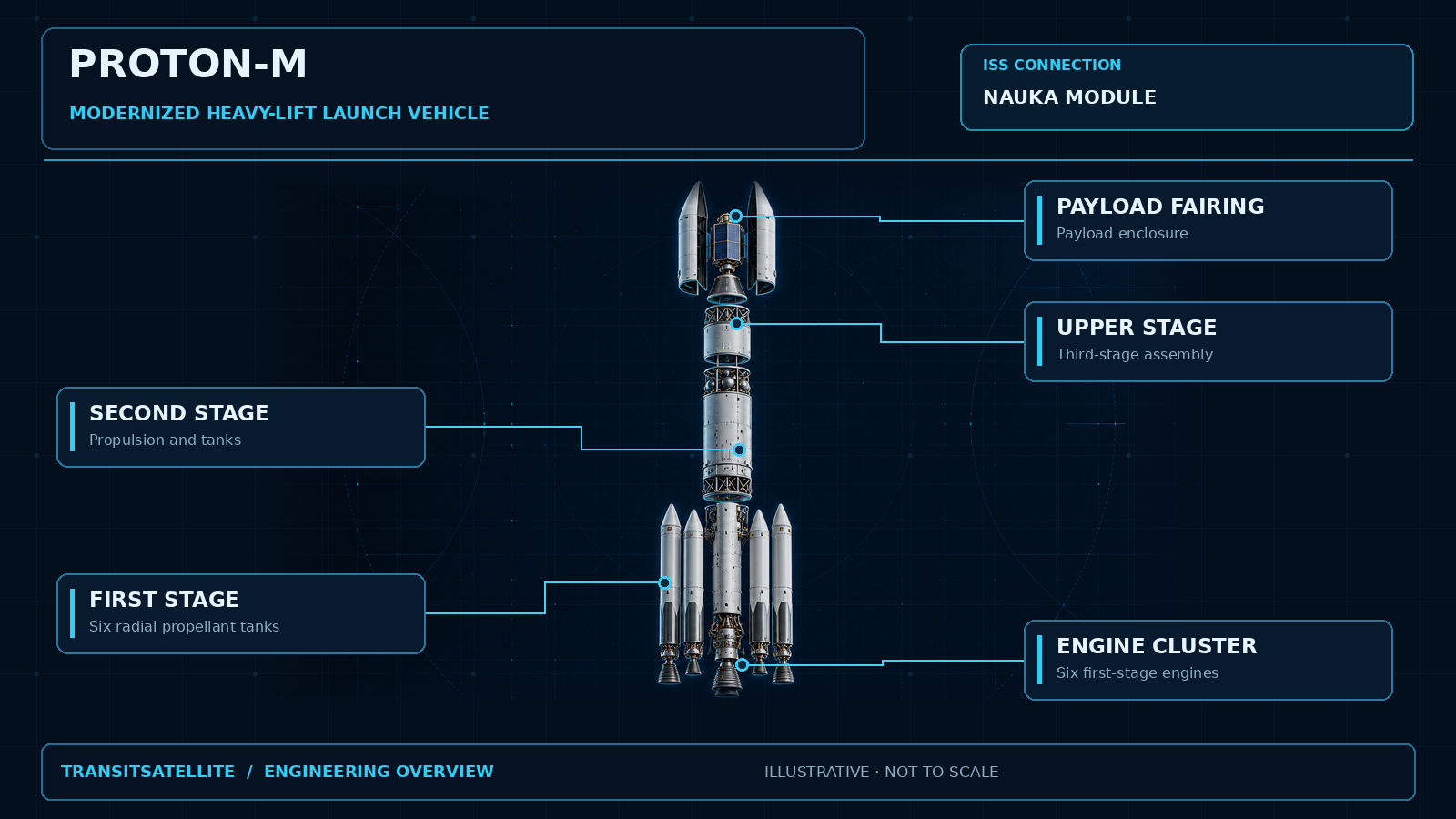 Interactive engineering schematic of Proton-M